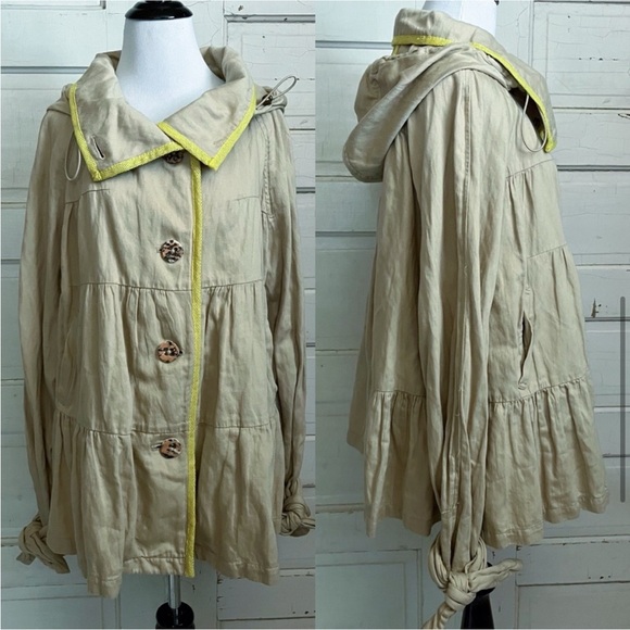 Anthropology Hei Hei Tiered Swing Jacket - Picture 2 of 7